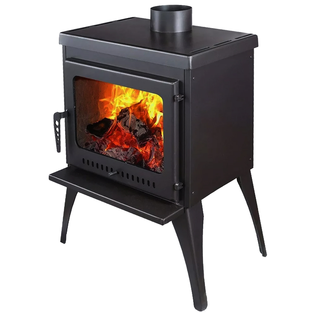 Печь-камин Афина Комфортс широкой топкой, отапливаемое помещение 70 – 140 м³