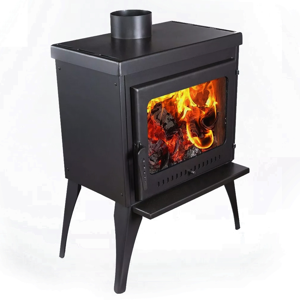 Печь-камин Афина Комфортс широкой топкой, отапливаемое помещение 70 – 140 м³