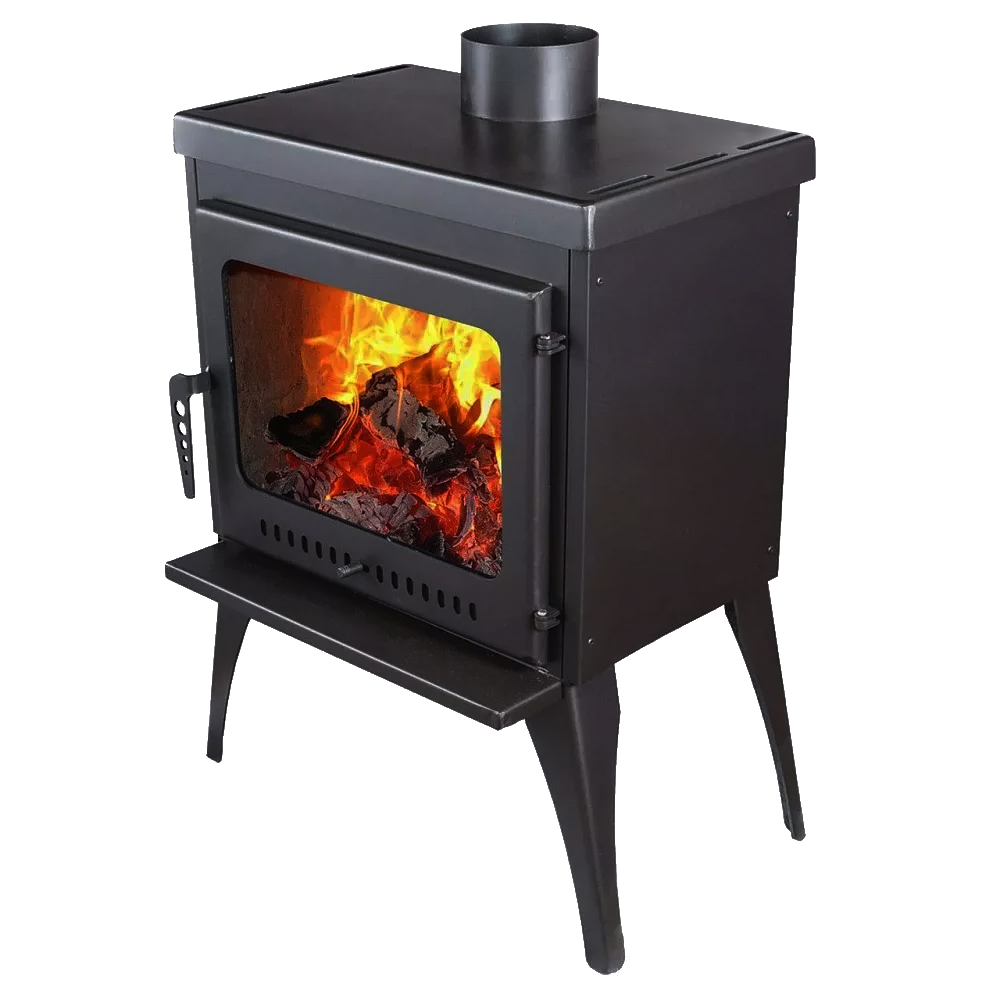 Печь-камин Афина Комфортс широкой топкой, отапливаемое помещение 70 – 140 м³