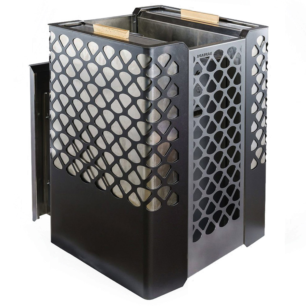 Печь для бани Варвара Грация 12 с двумя модульными баками по 45 л с выносной топкой 143 мм, парная 6 – 12 м³