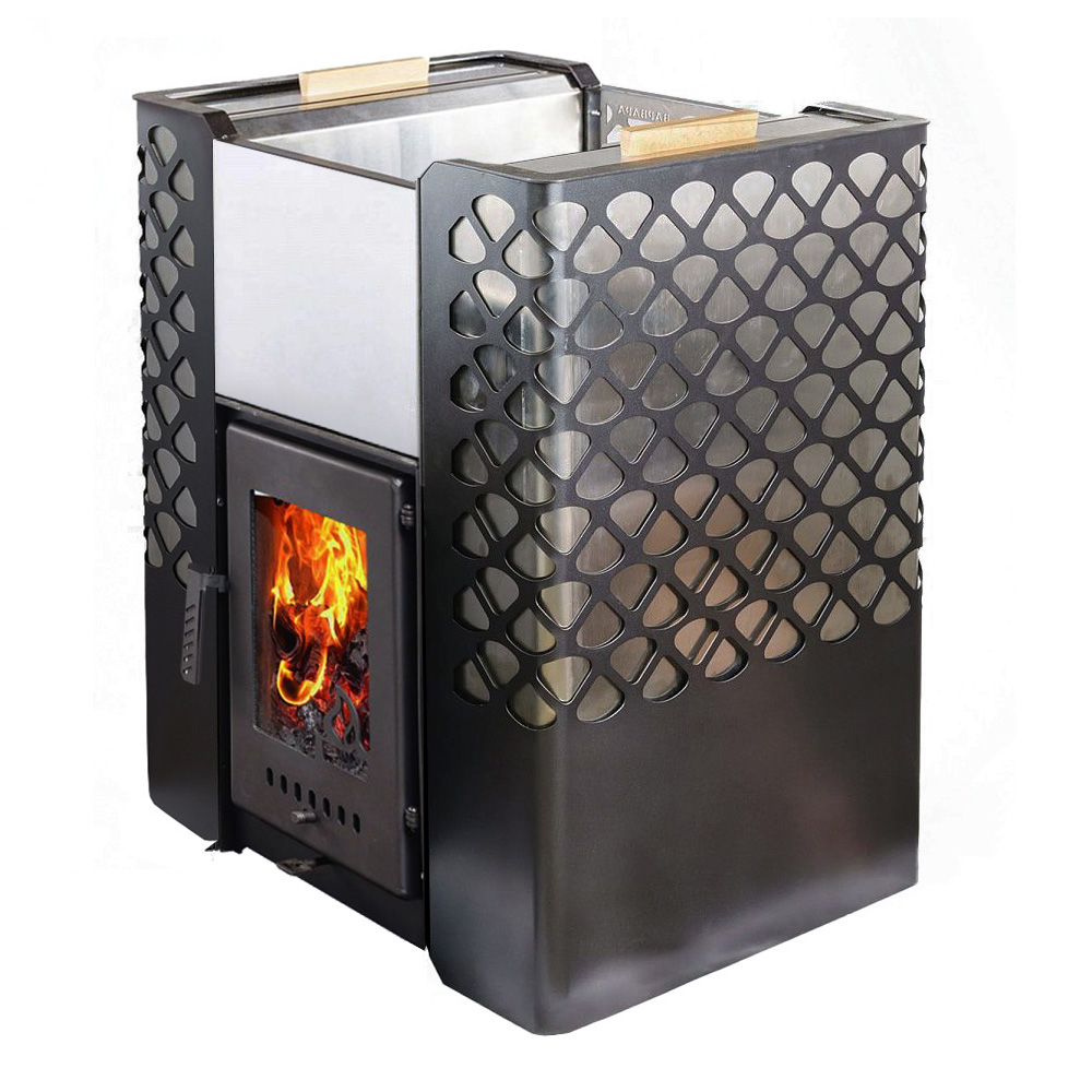 Печь для бани Варвара Грация 24 с двумя модульными баками по 50 л без выносной топки, парная 12 – 24 м³