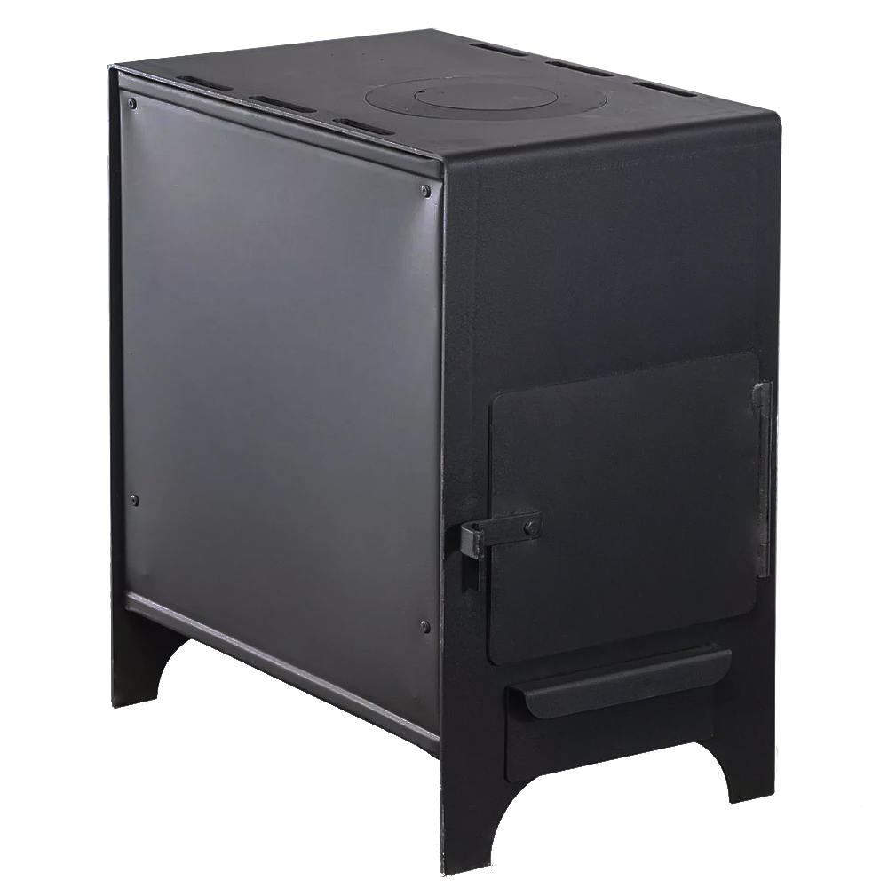 Отопительно-варочная печь Варвара Домовой с выходом дымохода сзади для помещения до 50 м³