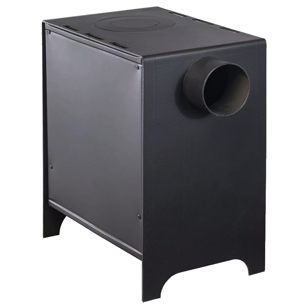 Отопительно-варочная печь Варвара Домовой с выходом дымохода сзади для помещения до 50 м³