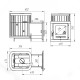 Печь для бани Варвара Каменка мини с выносной топкой 284 мм, парная 6 – 12 м³