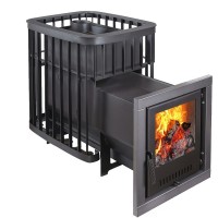 Печь-каменка Варвара Каменка мини удлиненная топка со стеклом