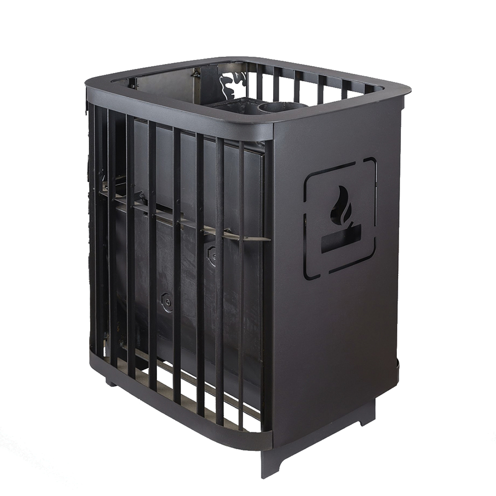 Печь для бани Варвара Каменка мини без выносной топки, дверка со стеклом, парная 6 – 12 м³