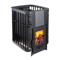 Печь-каменка Варвара Каменка мини укороченная топка со стеклом