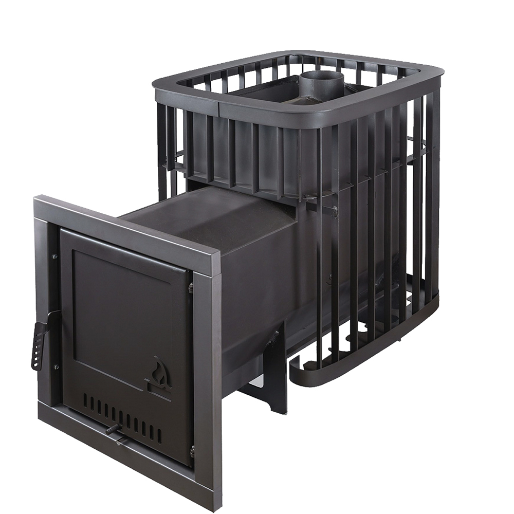 Печь для бани Варвара Каменка мини с выносной топкой 284 мм, парная 6 – 12 м³