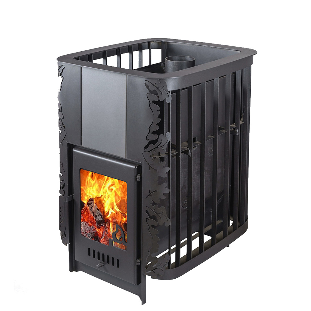 Печь для бани Варвара Каменка мини без выносной топки, дверка со стеклом, парная 6 – 12 м³