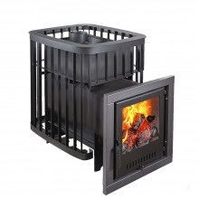 Печь-каменка Варвара Каменка мини со стеклом