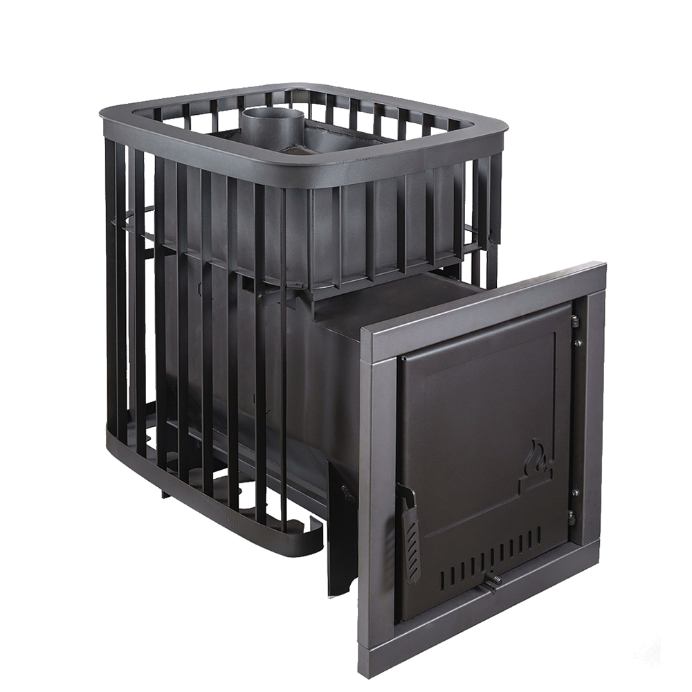 Печь для бани Варвара Каменка мини с выносной топкой 139 мм, парная 6 – 12 м³