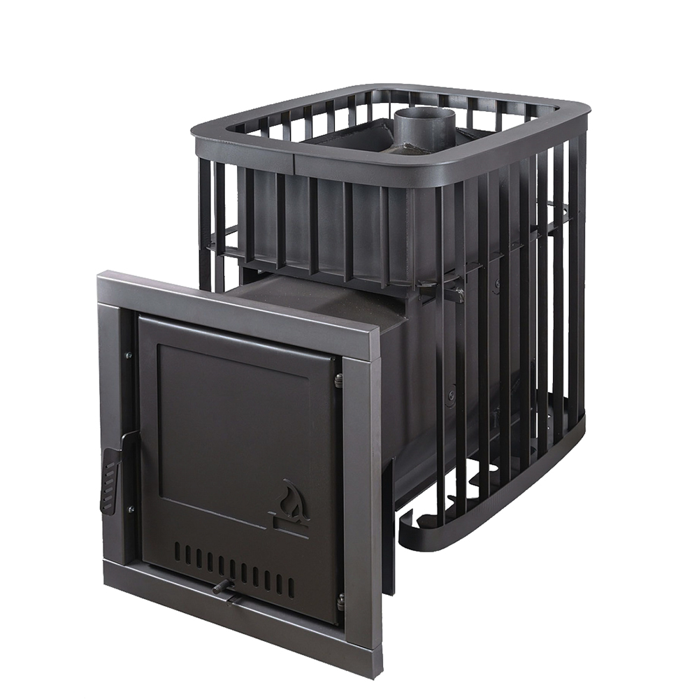 Печь для бани Варвара Каменка мини с выносной топкой 139 мм, парная 6 – 12 м³