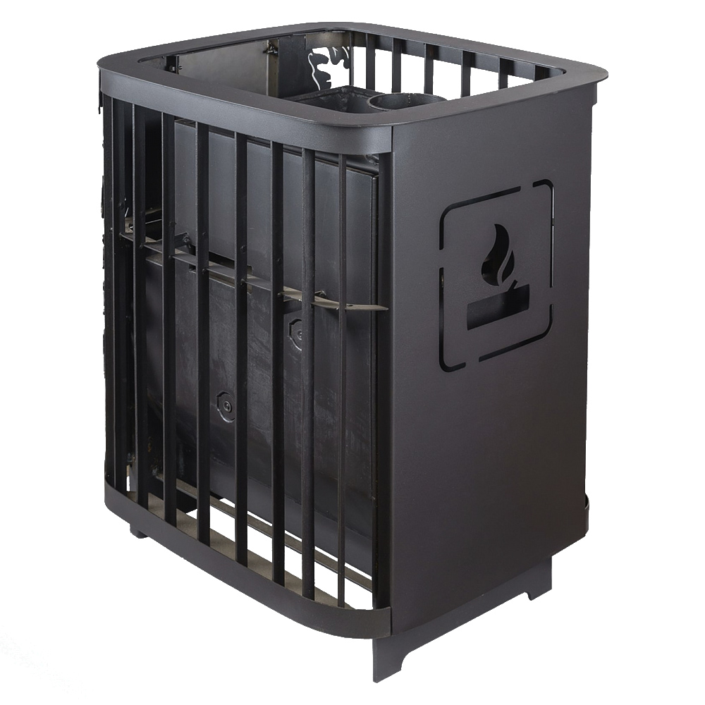 Печь для бани Варвара Каменка без выносной топки, дверка со стеклом, парная 12 – 24 м³