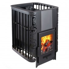 Печь-каменка Варвара Каменка укороченная топка со стеклом