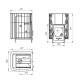 Печь для бани Варвара Каменка без выносной топки, дверка со стеклом, парная 12 – 24 м³