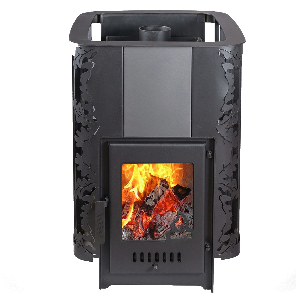 Печь для бани Варвара Каменка без выносной топки, дверка со стеклом, парная 12 – 24 м³