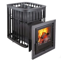 Печь-каменка Варвара Каменка со стеклом