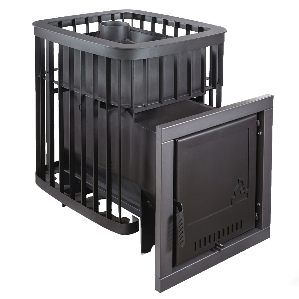 Печь для бани Варвара Каменка с выносной топкой 155 мм, парная 12 – 24 м³