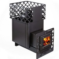 Печь для бани Варвара Теремок удлиненная топка