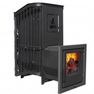 Печь-каменка Варвара ТЕРМА Каменка удлиненная топка со стеклом