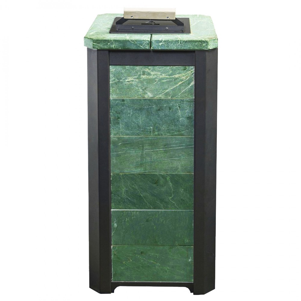 Печь для бани Варвара ТЕРМА Сказка Мини в облицовке Змеевик c выносной топкой 180 мм, парная 6 – 16 м³