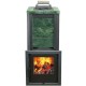 Печь для бани Варвара ТЕРМА Сказка Мини в облицовке Змеевик c выносной топкой 180 мм, парная 6 – 16 м³