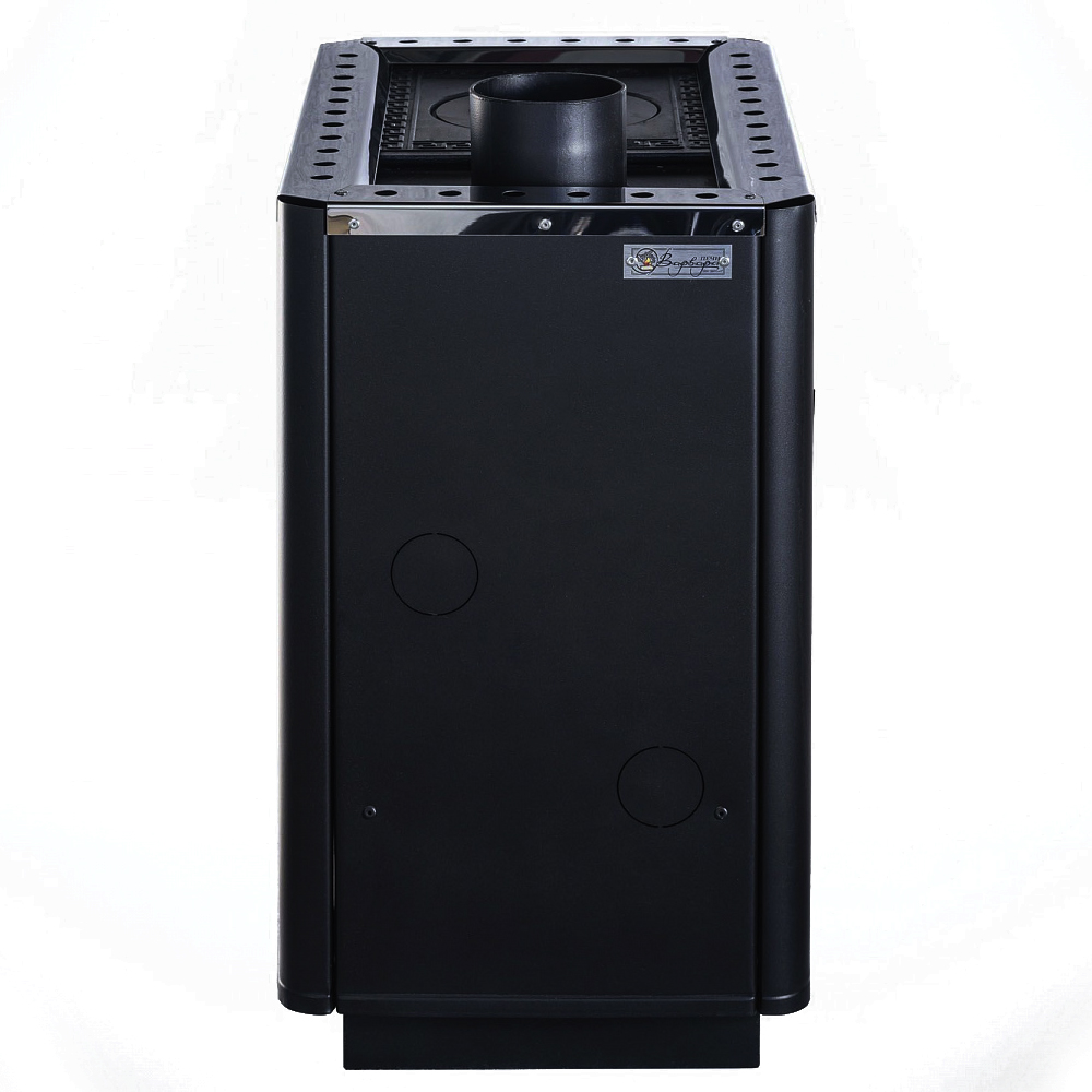 Отопительно-варочная печь Варвара Уют 1-конфорочная с верхним дымоходом, дверка с заглушкой под стекло, до 150 м³