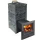 Печь для бани Варвара ТЕРМА Элегантв облицовке Пироксенит c выносной топкой 340 мм, парная 16 – 28 м³