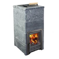 Печь для бани Варвара ТЕРМА Элегант Талькохлорит укороченная топка
