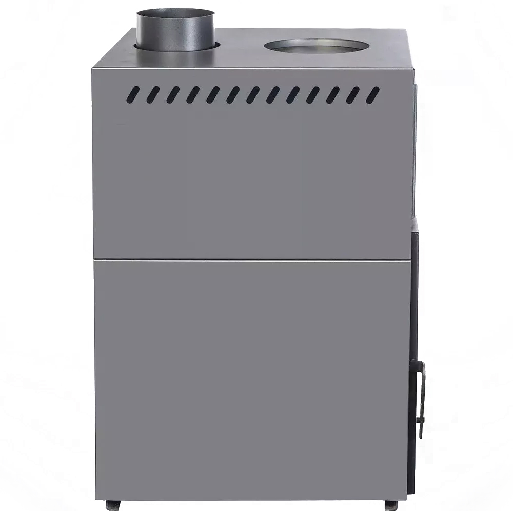 Печь-камин теплонакопительного типа Гармония 1309 графит (серый) с варочной плитой