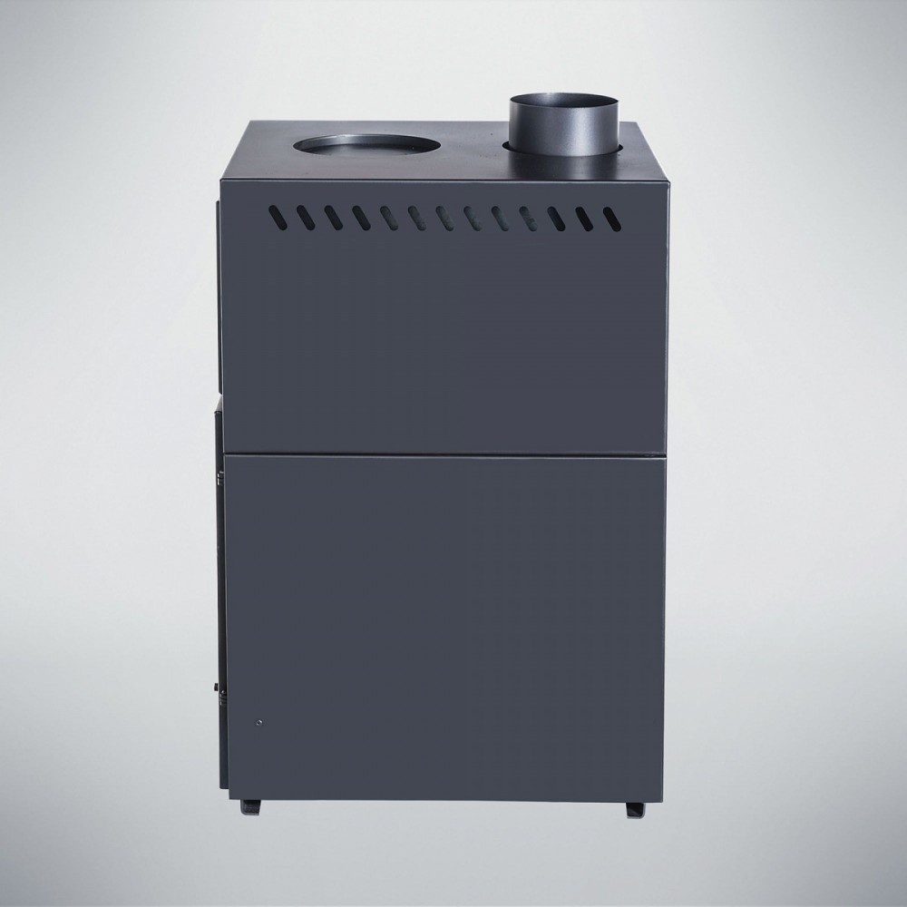 Печь-камин теплонакопительного типа Гармония 1309 черный с варочной плитой