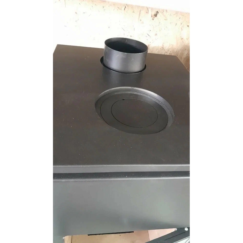 Печь-камин теплонакопительного типа Гармония 1309 черный с варочной плитой