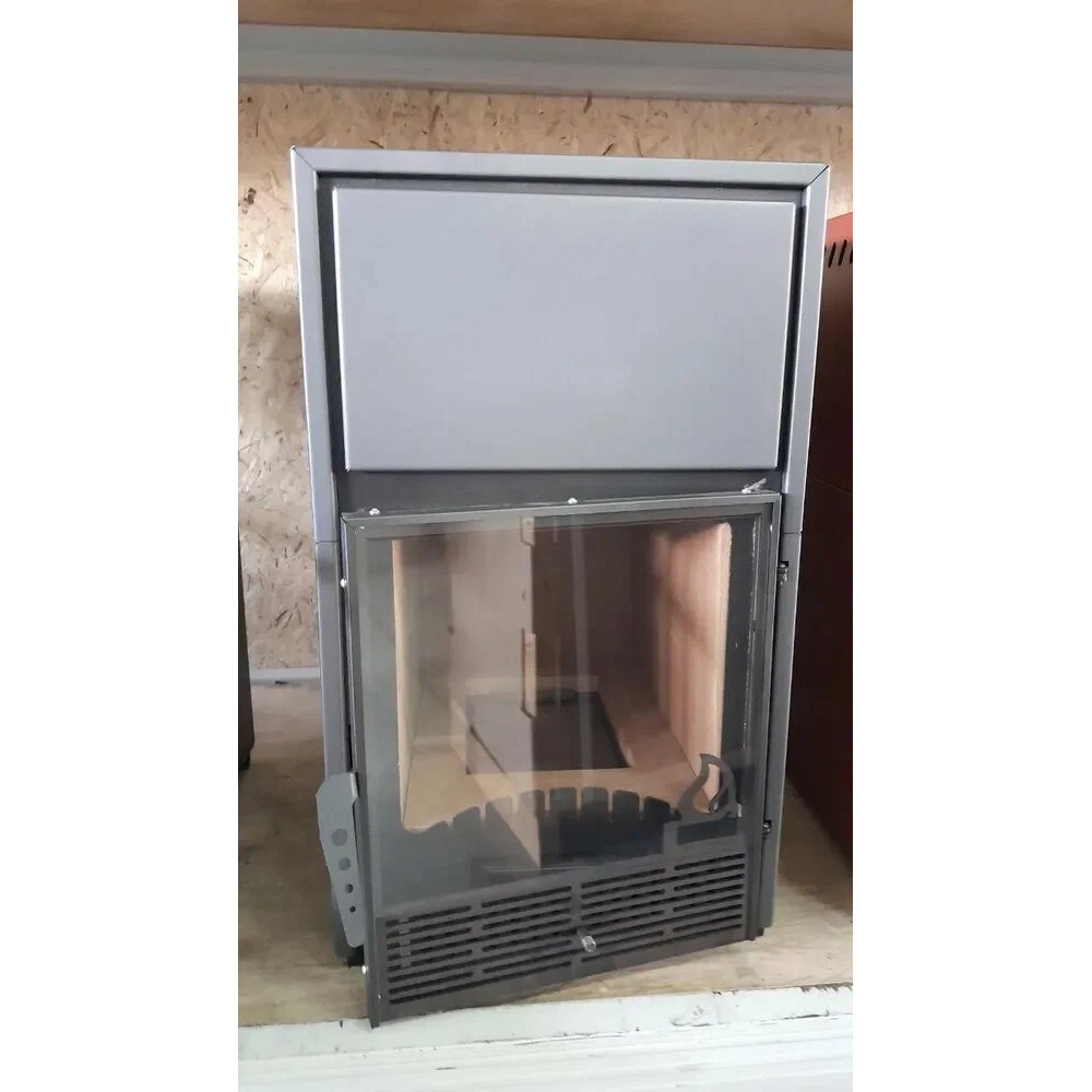 Печь-камин теплонакопительного типа Гармония 1309 черный с варочной плитой