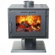 Печь-камин Гармония 807 графит (серый) с подставкой