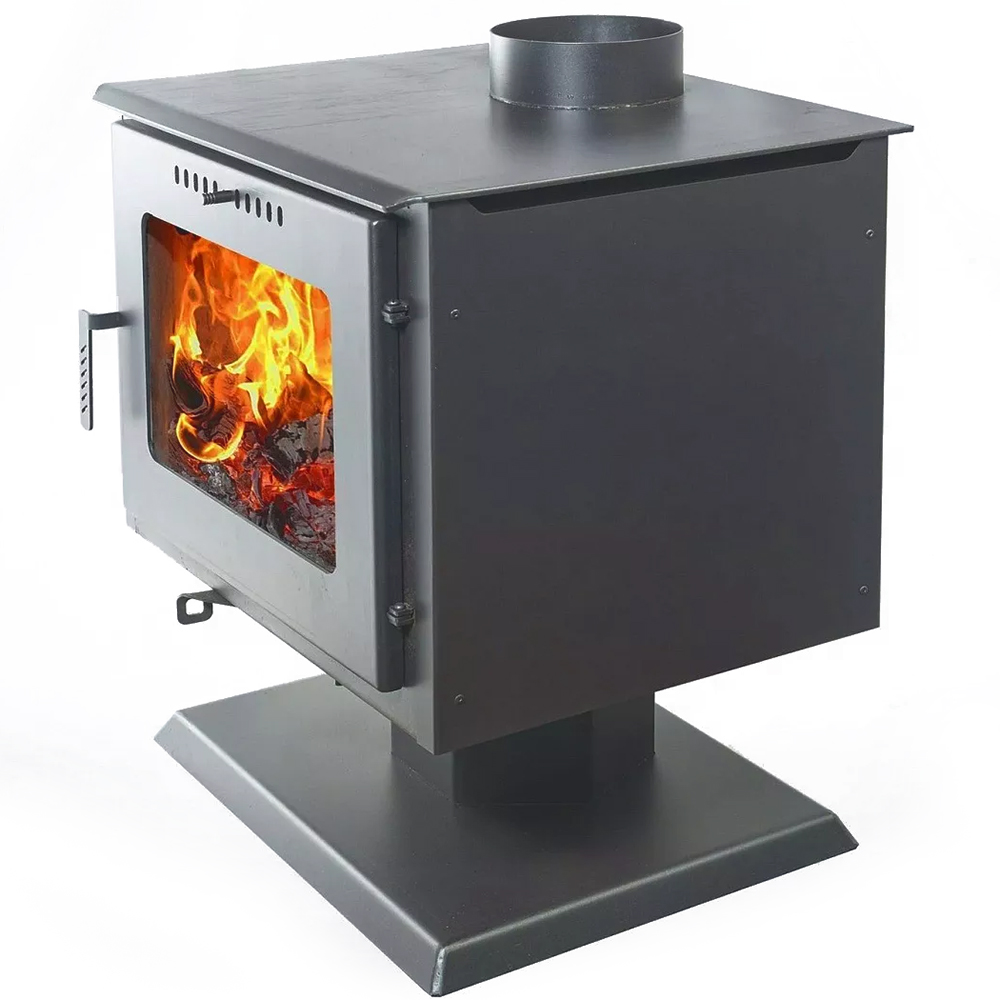Печь-камин Гармония 807 графит (серый) с подставкой