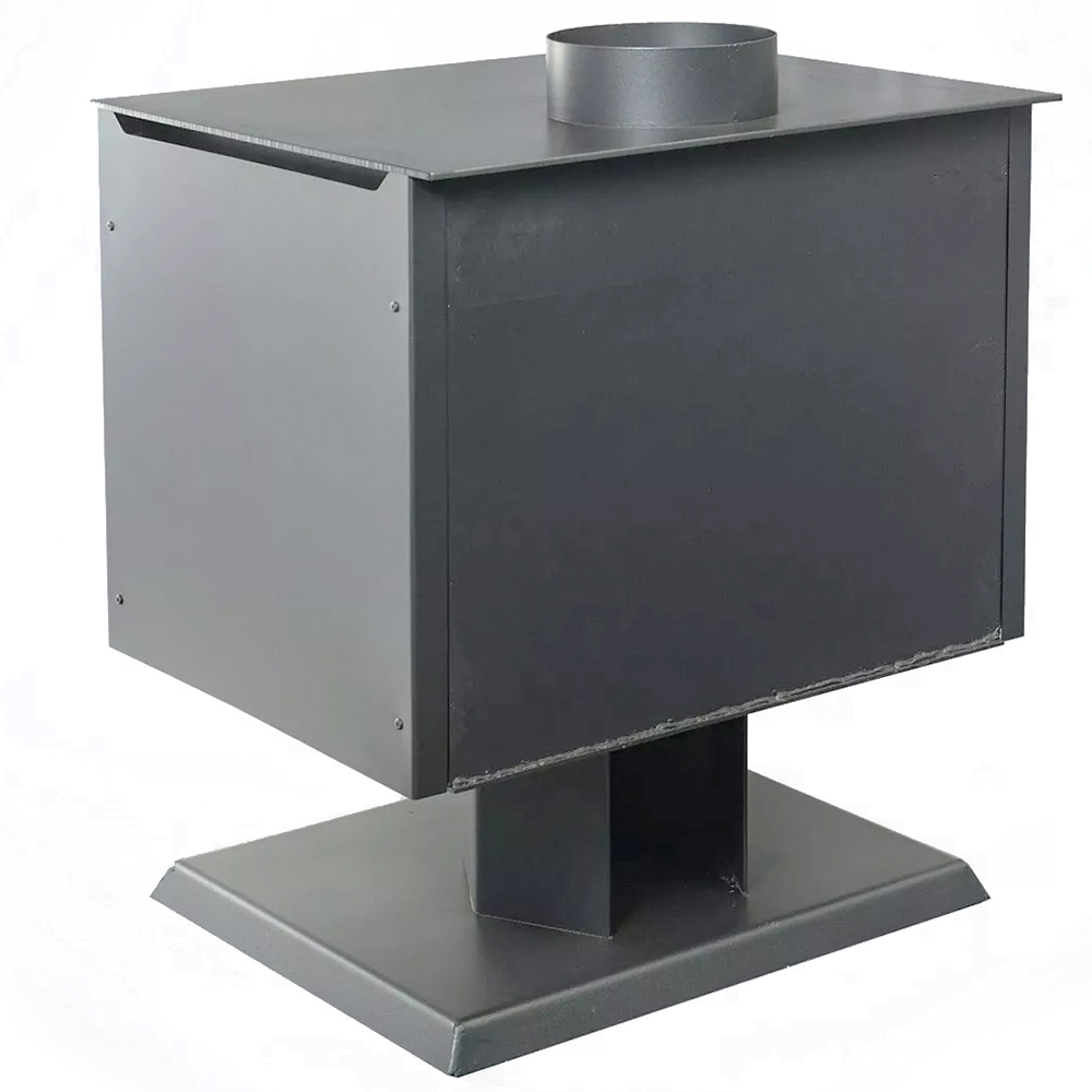 Печь-камин Гармония 807 графит (серый) с подставкой