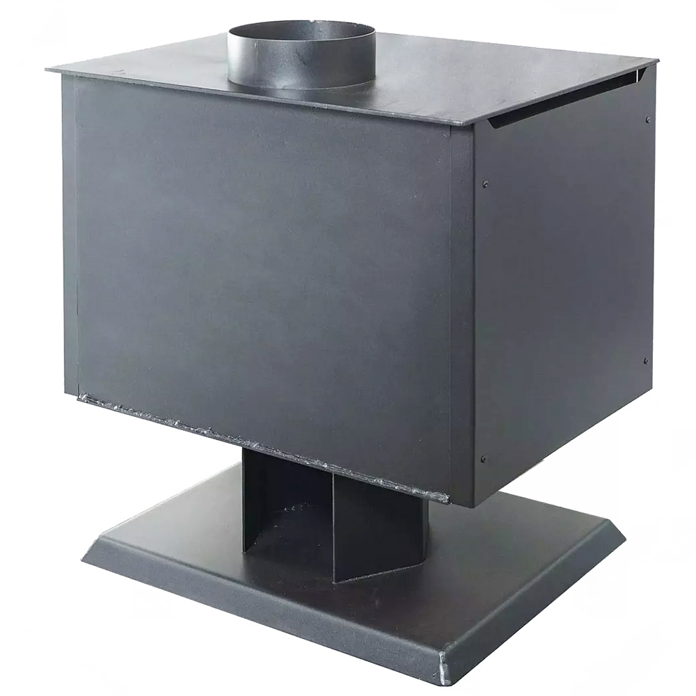 Печь-камин Гармония 807 графит (серый) с подставкой