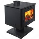Печь-камин Гармония 807 черный с подставкой