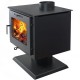 Печь-камин Гармония 807 черный с подставкой