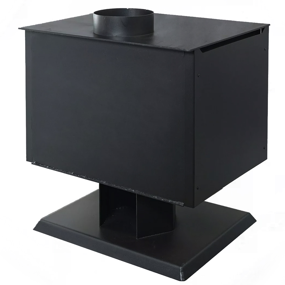 Печь-камин Гармония 807 черный с подставкой