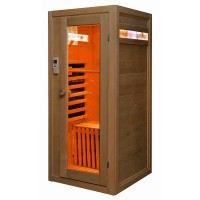 Одноместная инфракрасная сауна с соляными панелями в 1 ряд