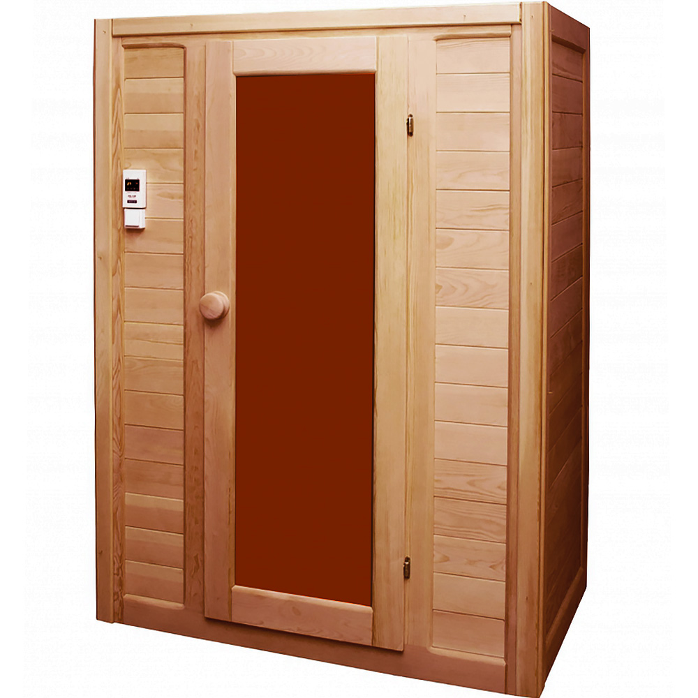 Двухместная кабина из кедра с карбоновыми излучателями