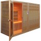 Четырехместная кабина из кедра с карбоновыми излучателями