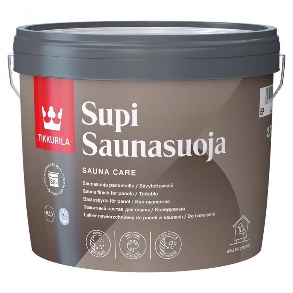Пропитка для дерева, вагонки Tikkurila SUPI Saunasuoja 2,7л