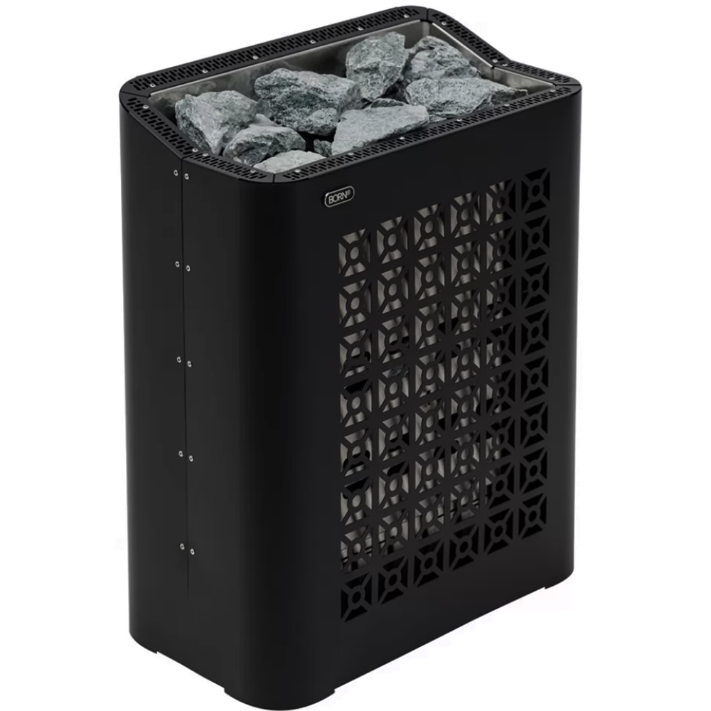 Электрическая печь BORN® fire Black, мощность 4,5 кВт для парной 3 — 6 м³ черная
