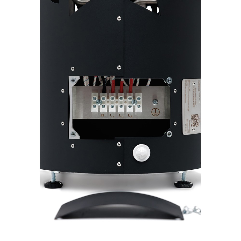 Электрическая печь BORN® rain Black, мощность 9 кВт для парной 8 — 14 м³