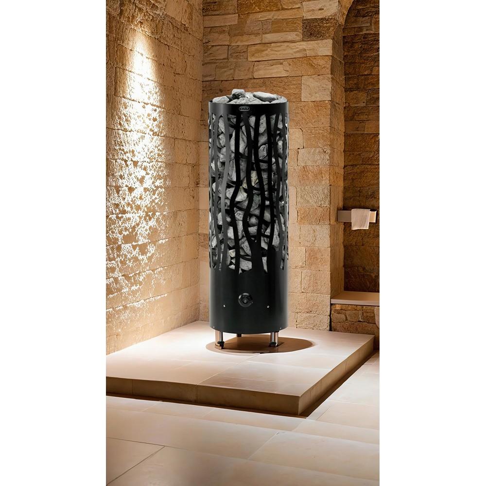 Электрическая печь BORN® rain Black, мощность 9 кВт для парной 8 — 14 м³