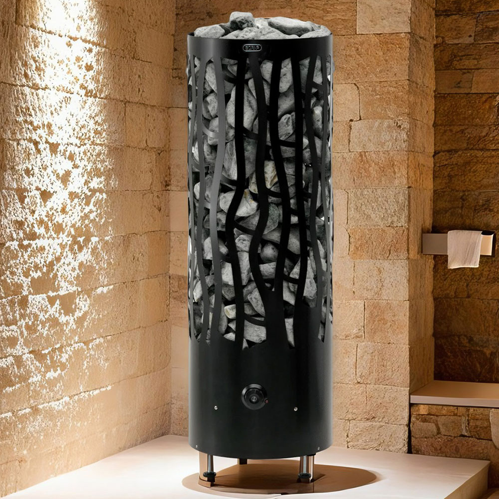 Электрическая печь BORN® rain Black, мощность 9 кВт для парной 8 — 14 м³