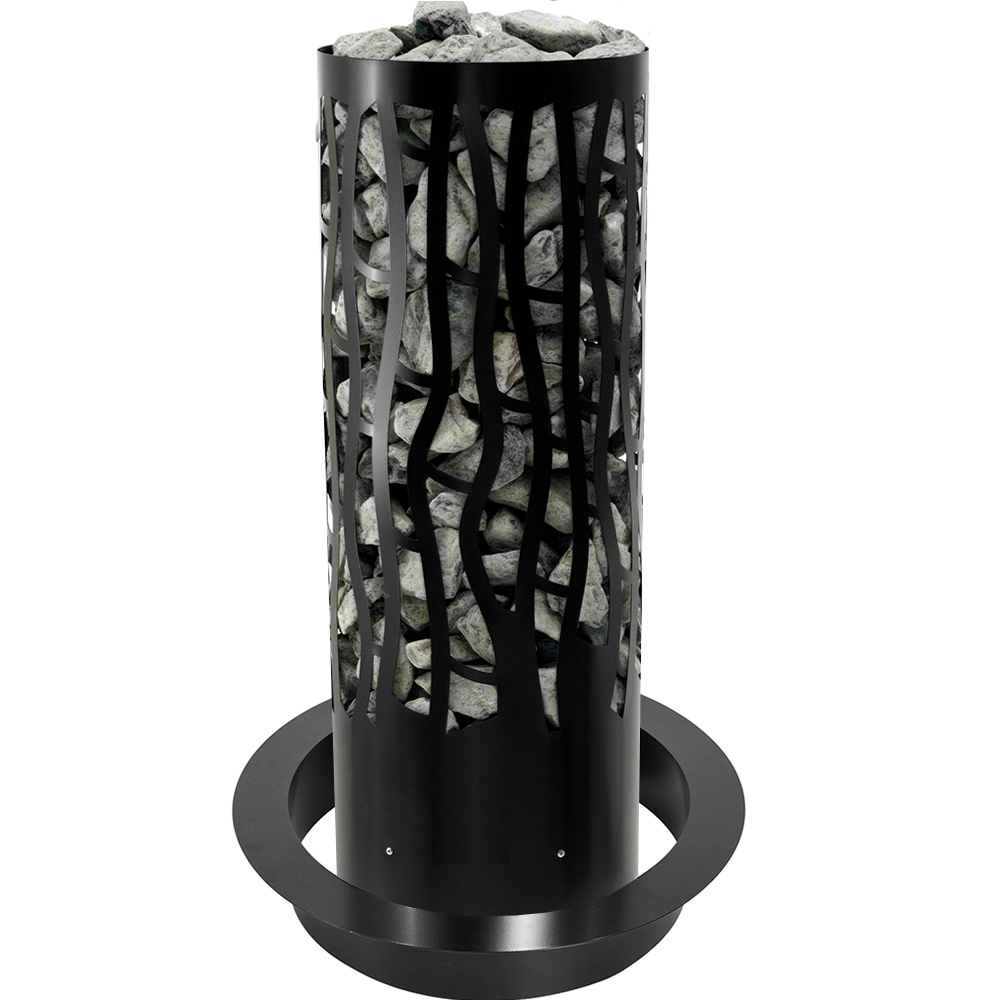 Электрическая печь BORN® rain Black, мощность 6,8 кВт для парной 6 — 10 м³