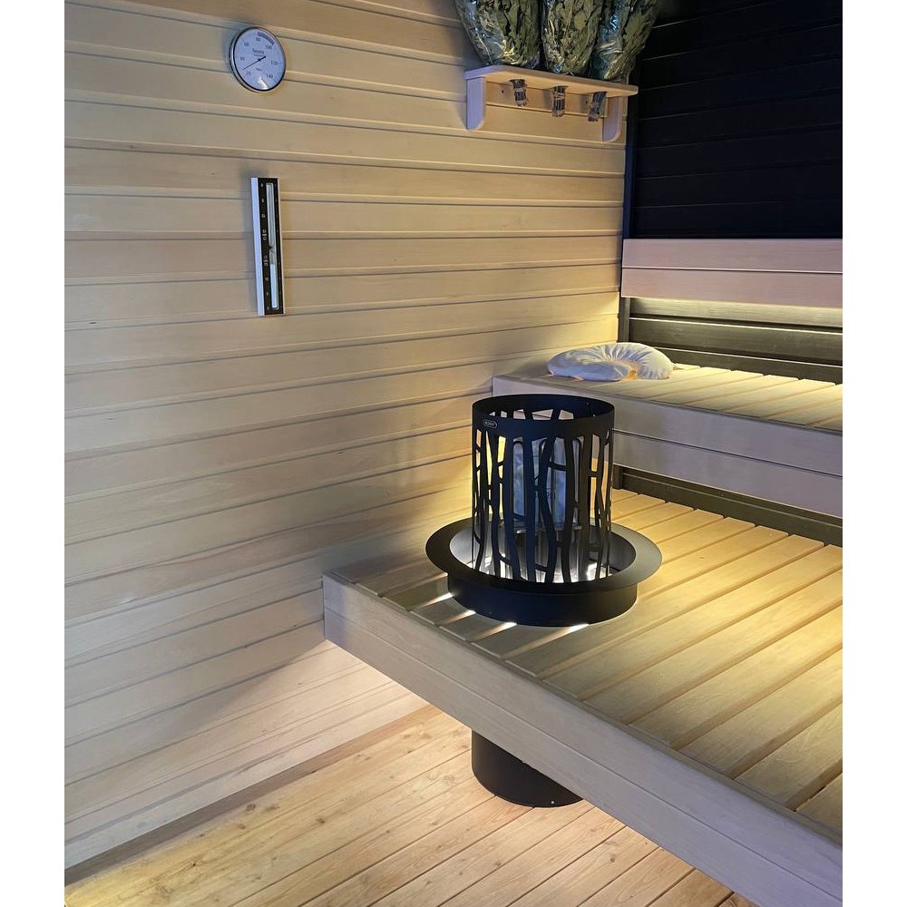 Электрическая печь BORN® rain Black, мощность 9 кВт для парной 8 — 14 м³